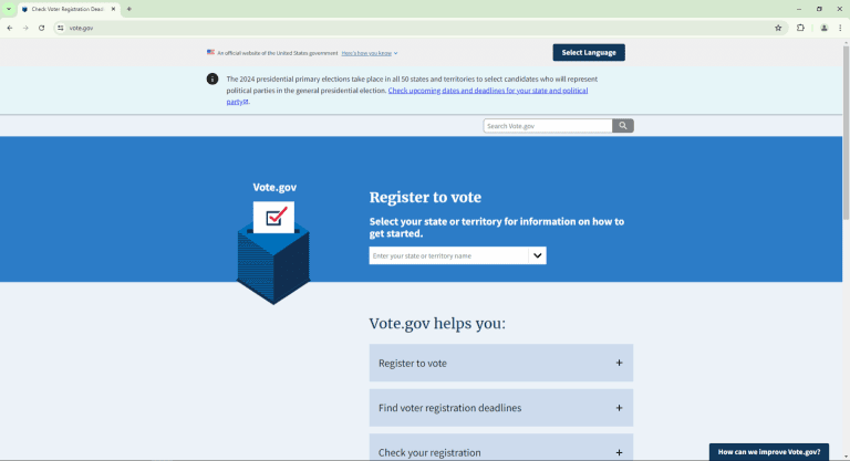 Go to vote.gov. 