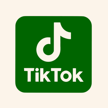 tik tok beige icon